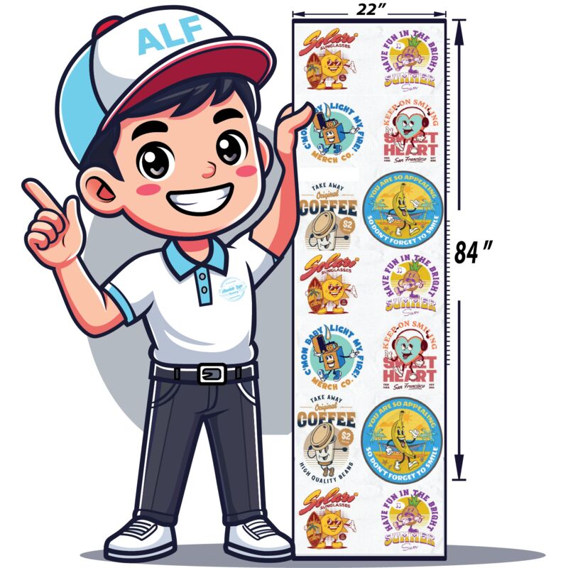 DTF 22" x 84" - Upload Gang Sheet Thumbnail