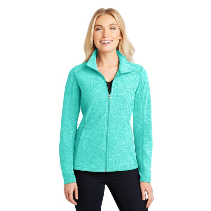 Ladies Heather Microfleece Jacket Thumbnail