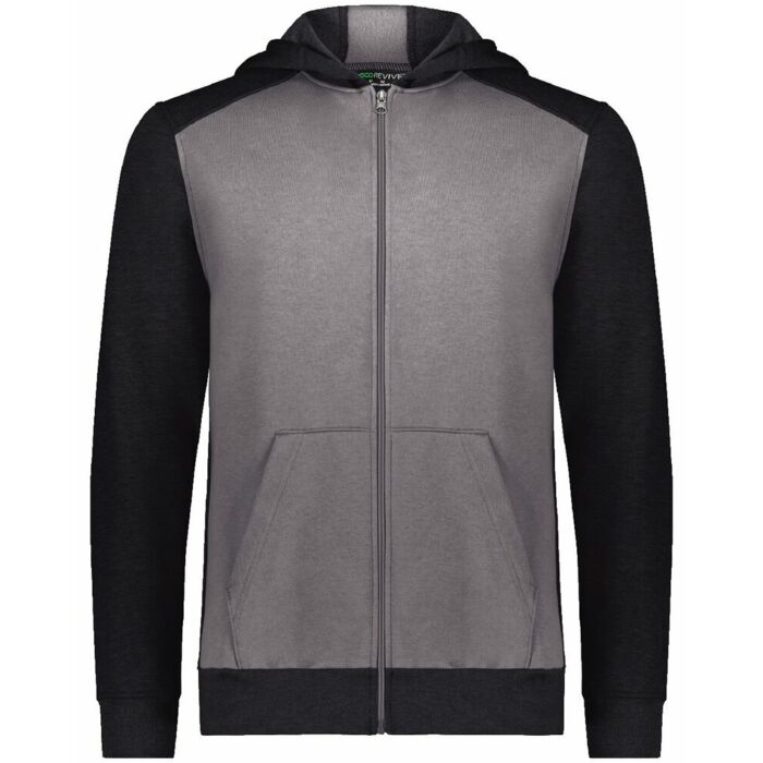 Youth Eco Revive™ Three-Season Triblend Fleece Full-Zip Hooded Sweatshirt Thumbnail