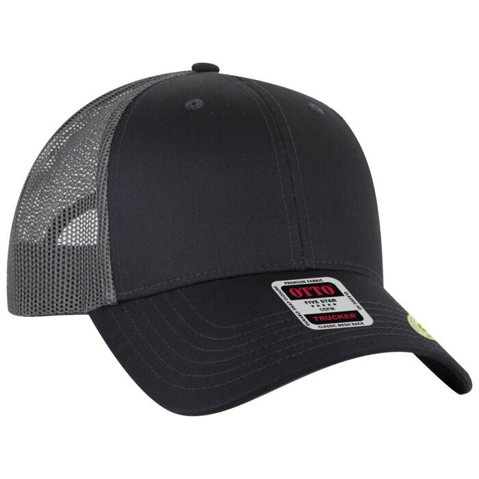 OTTO CAP 6 Panel Low Profile Mesh Back Trucker Hat Thumbnail