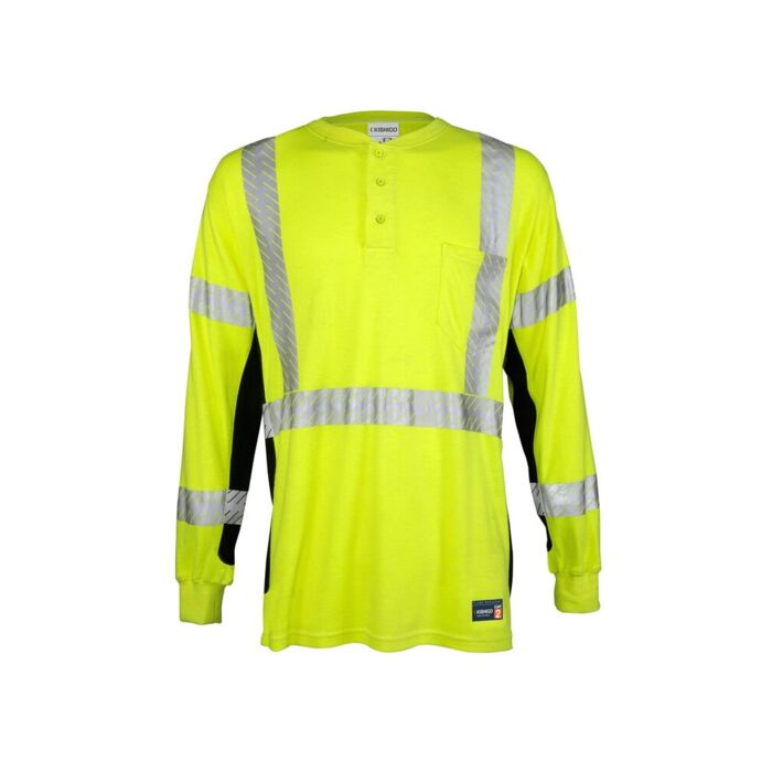 Unisex FR Long Sleeve Henley T-Shirt Thumbnail