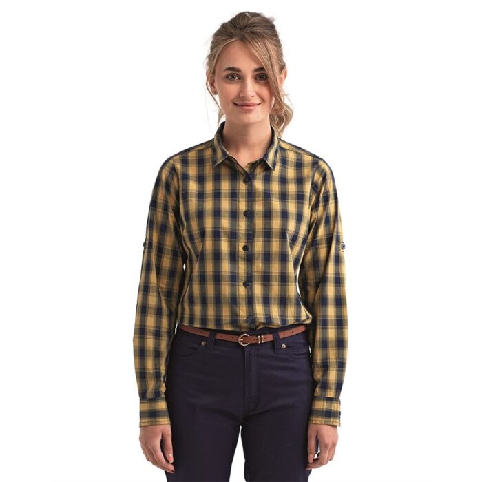 Women's Mulligan Check Cotton Dress Shirt Thumbnail
