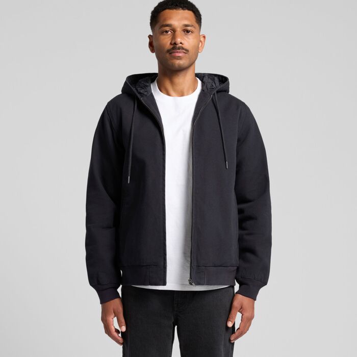 CANVAS BOMBER HOOD JACKET Thumbnail