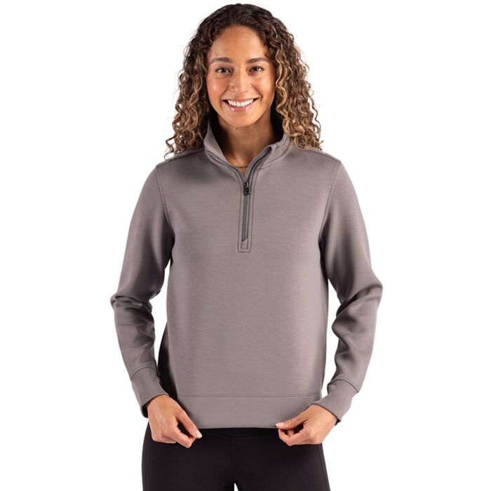 Cutter & Buck Roam Epic Versatility Recycled Womens Quarter Zip Pullover Thumbnail