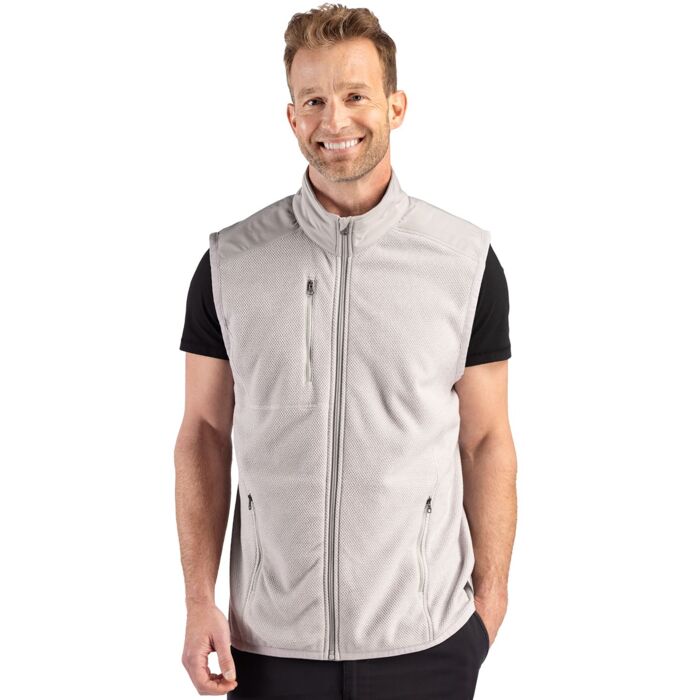 Cutter & Buck Hunts Point Recycled Fleece Mens Hybrid Full Zip Vest Thumbnail