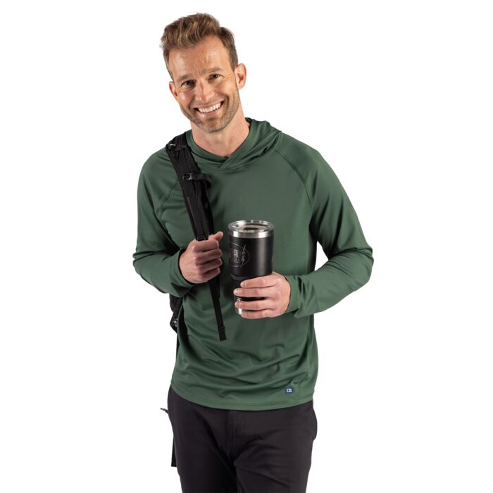 Cutter & Buck Prospect Recycled Featherlight Stretch Mens Big & Tall Hooded Pullover Thumbnail