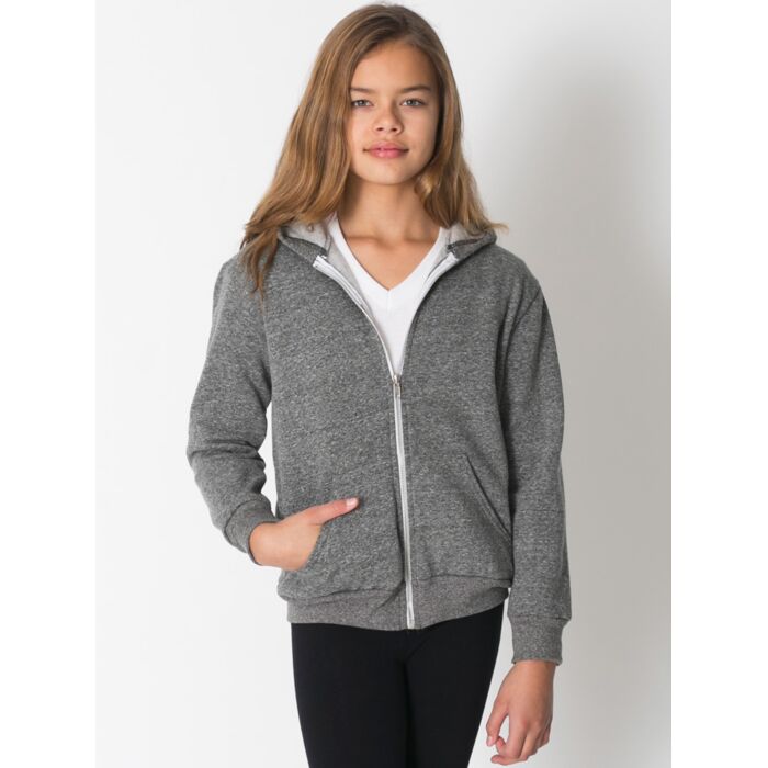 MT297 Youth Salt and Pepper Zip Hoody Thumbnail