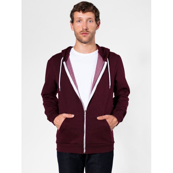 MT497 Salt and Pepper Zip Hoody Thumbnail