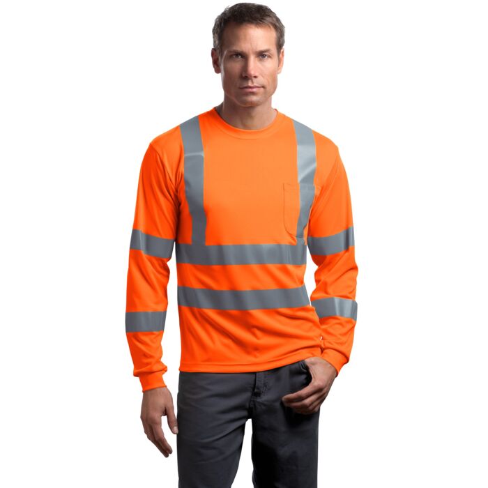 Ansi 107 Class 3 Long Sleeve Snag Resistant Reflective T Shirt Thumbnail