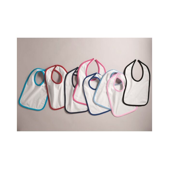 Infant Contrast Trim Premium Jersey Bib Thumbnail