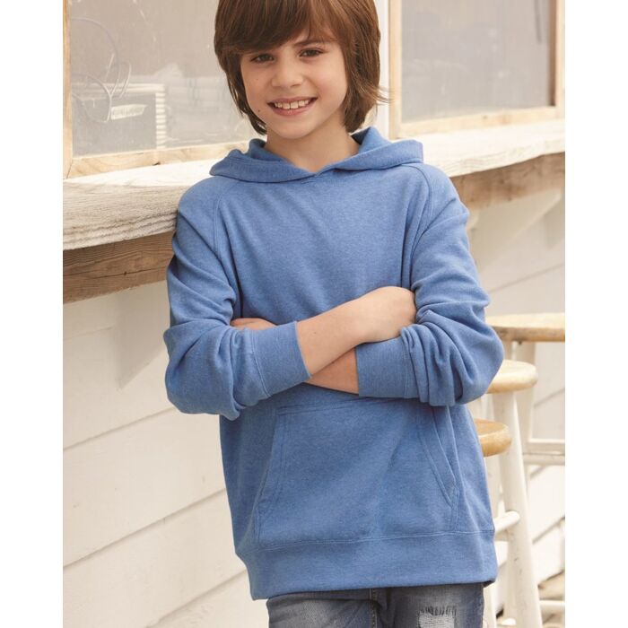 Youth Lightweight Special Blend Raglan Hooded Sweatshirt Thumbnail