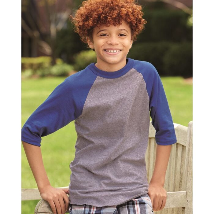 Youth Three-Quarter Sleeve Baseball Jersey Thumbnail