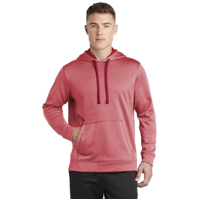 PosiCharge ® Sport Wick ® Heather Fleece Hooded Pullover Thumbnail