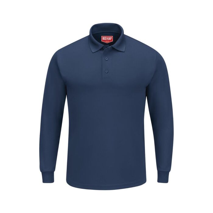 Men's Long Sleeve Performance Knit Polo Thumbnail