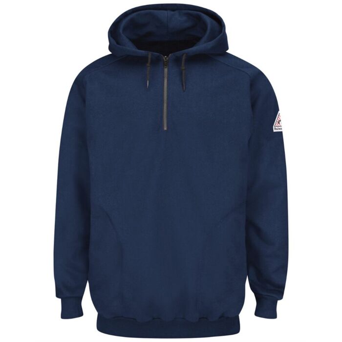 Men's Tall Flame Resistant Quarter-Zip Hooded Sweatshirt Thumbnail