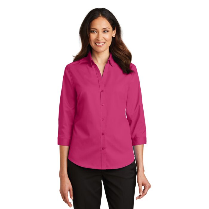 Ladies 3/4 Sleeve SuperPro ™ Twill Shirt Thumbnail