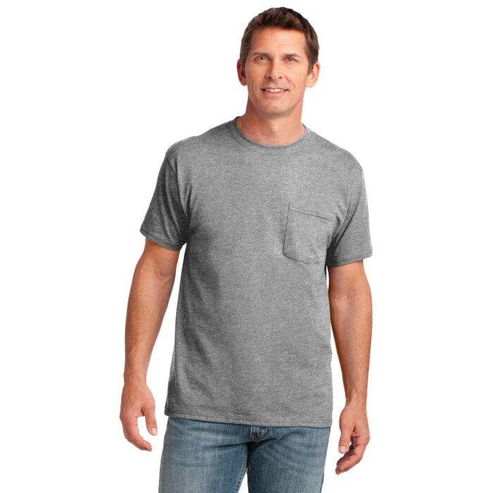 Unisex 5.4oz Cotton Pocket T-Shirt Thumbnail